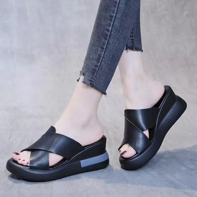Go Walk Sandals with Platform