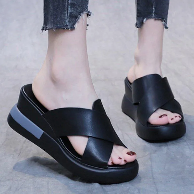 Go Walk Sandals with Platform
