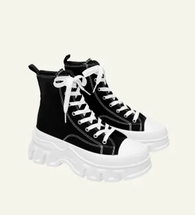 High Cut Plateau Retro Sneakers