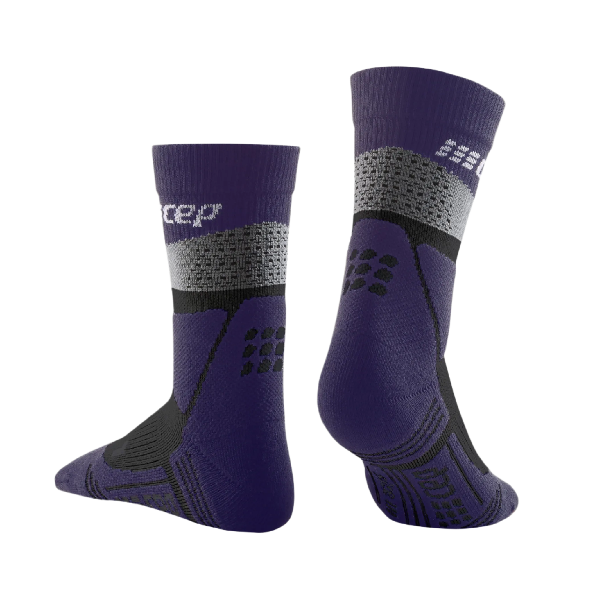 Hiking Max Cushion Mid Cut Compression Socks, Women