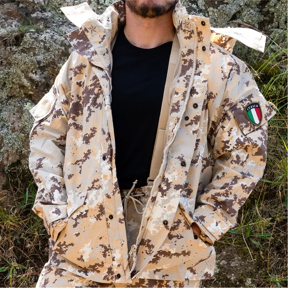 Italian Army Desert Vegetato Wet Weather Jacket