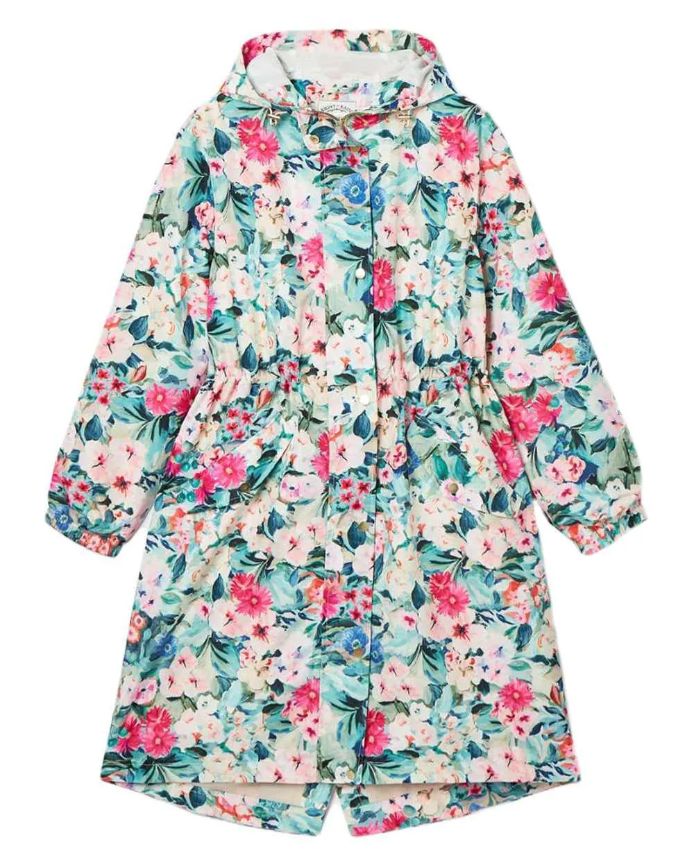 Joules Holkham Waterproof Packable Raincoat With Hood