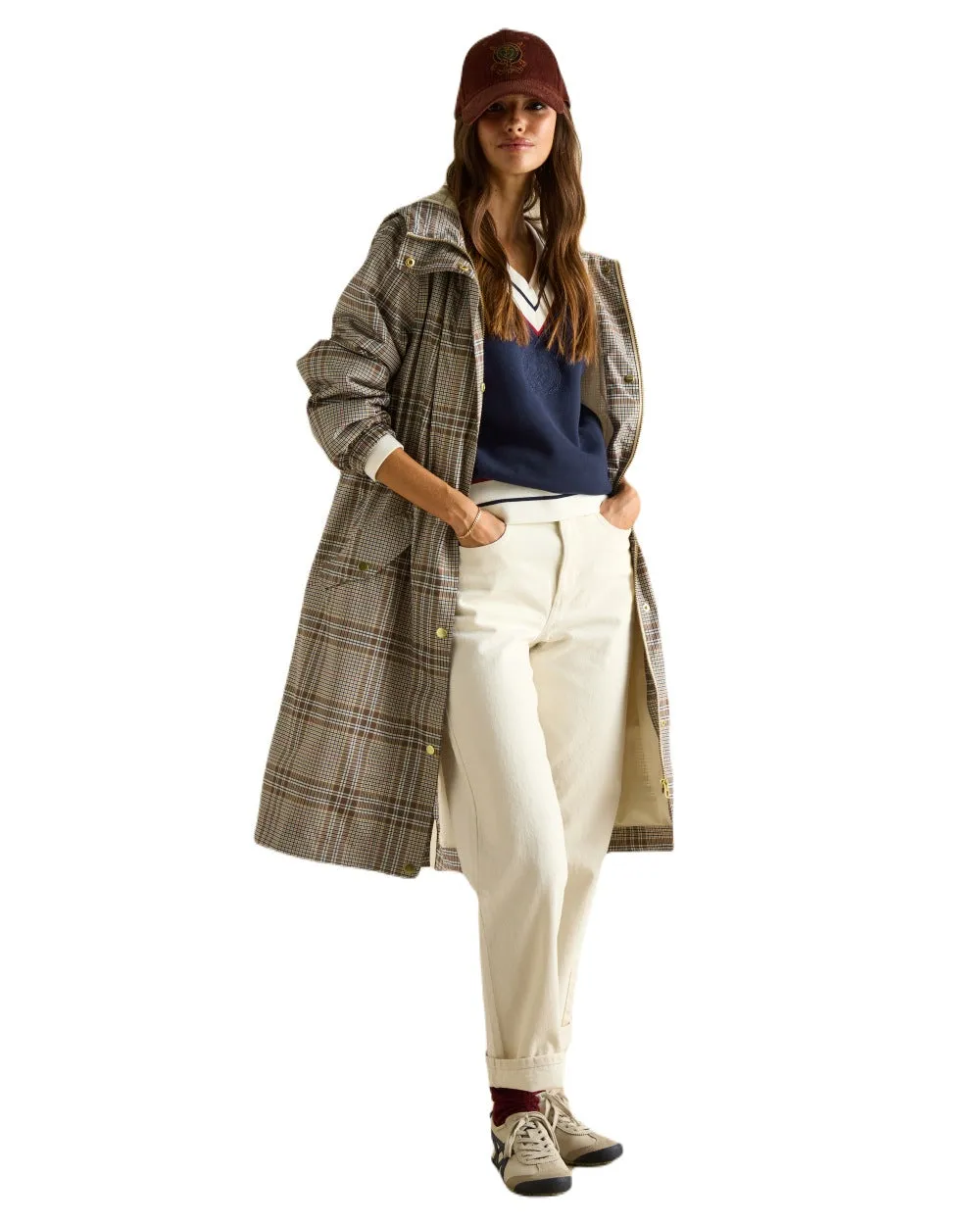 Joules Holkham Waterproof Packable Raincoat With Hood
