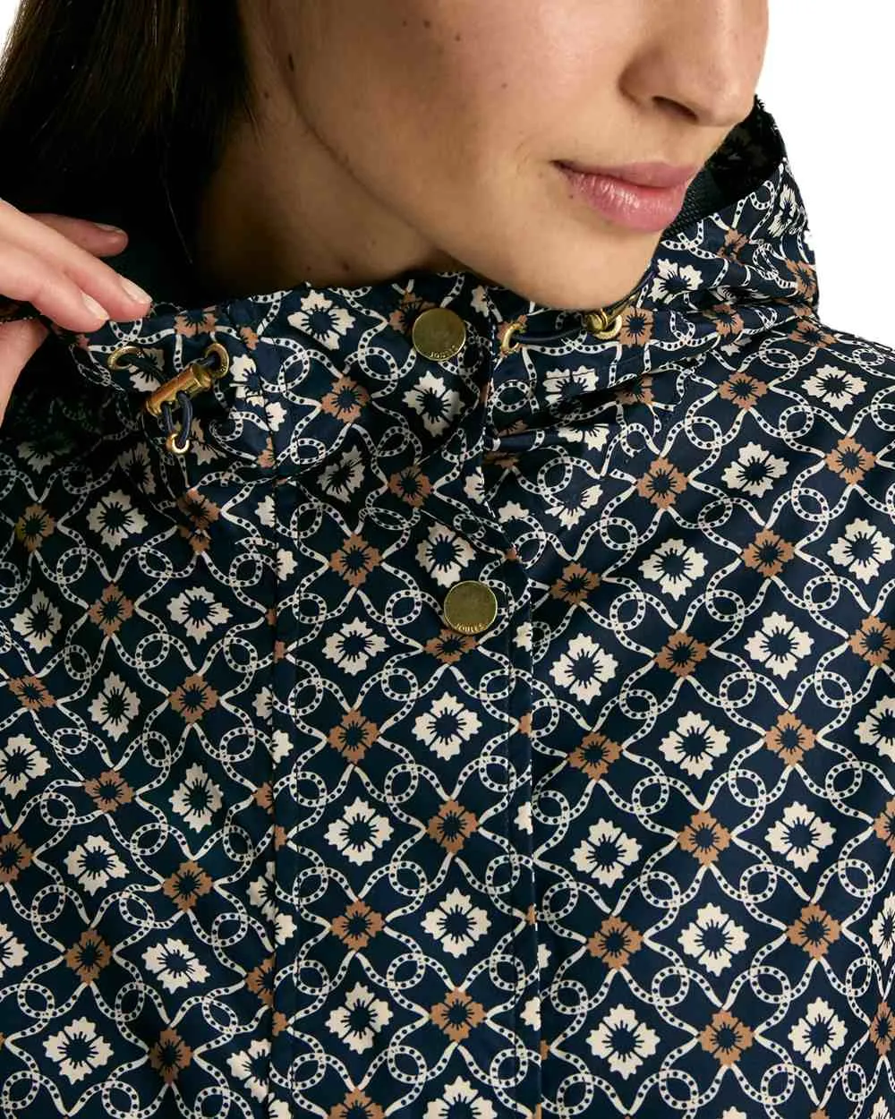 Joules Holkham Waterproof Packable Raincoat With Hood