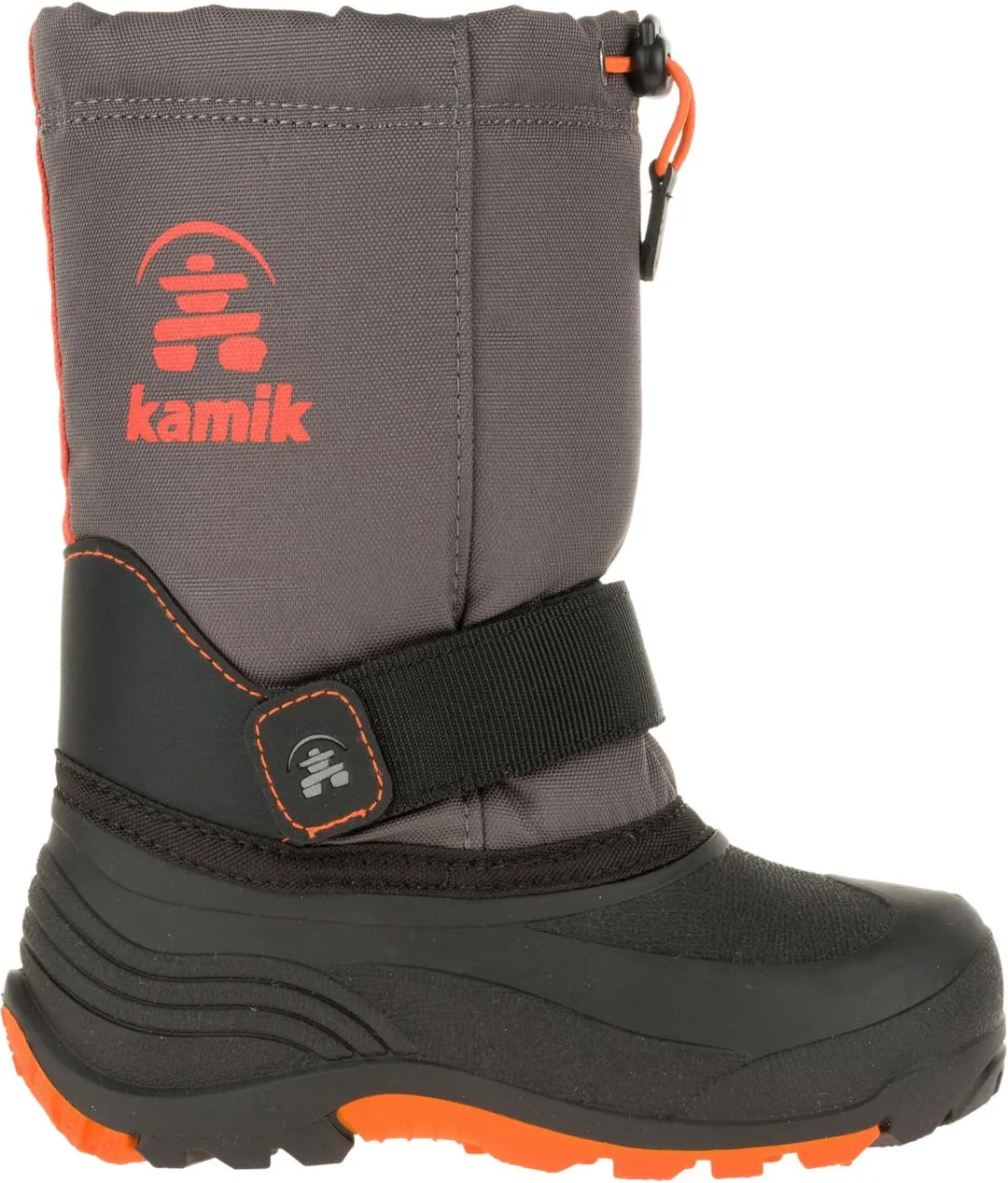 Kamik Kids Waterbug5 Snow Boot, Charcoal/Red,