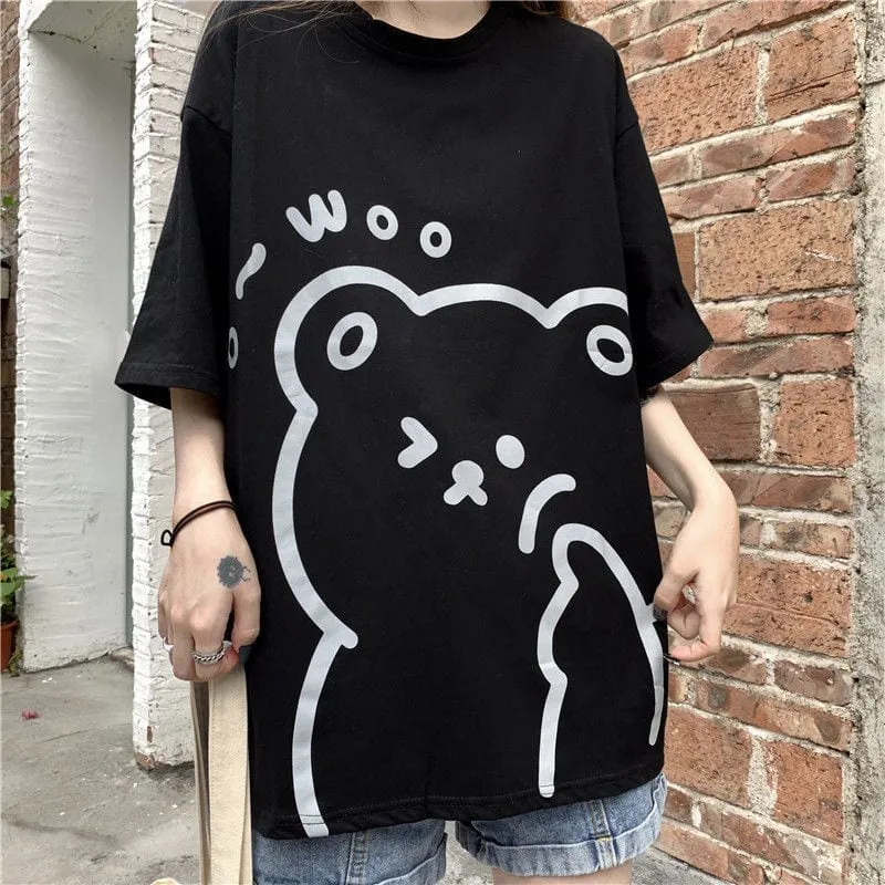 Kawaii Woo Bear Soft Girl T-shirt