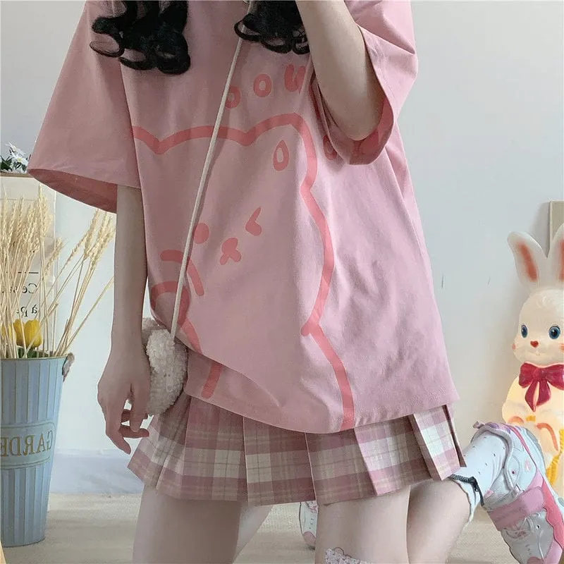 Kawaii Woo Bear Soft Girl T-shirt