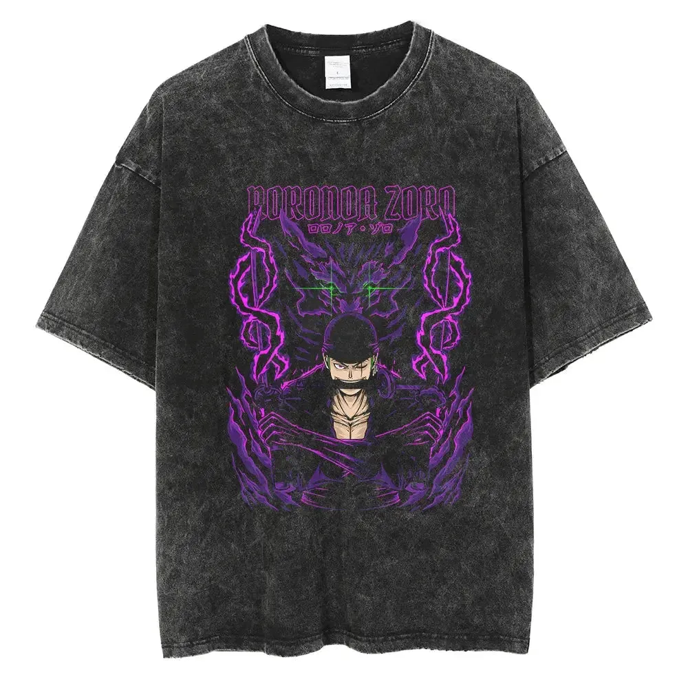 [KUJO] "Asura V2" Vintage Oversized T Shirt