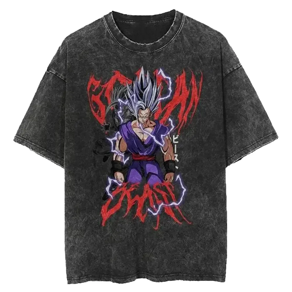 [KUJO] "Beast" Vintage Oversized T Shirt