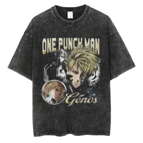 [KUJO] "Demon Cyborg" Vintage Oversized T Shirt