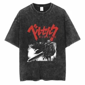 [KUJO] "Swordsman" Vintage Oversized T Shirt