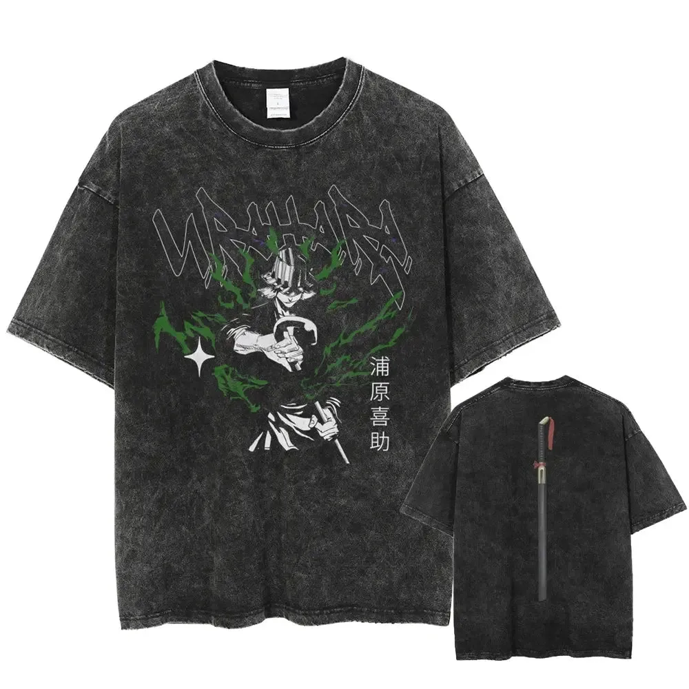 [KUJO] "Urahara" 2-Sided Vintage Oversized T Shirt