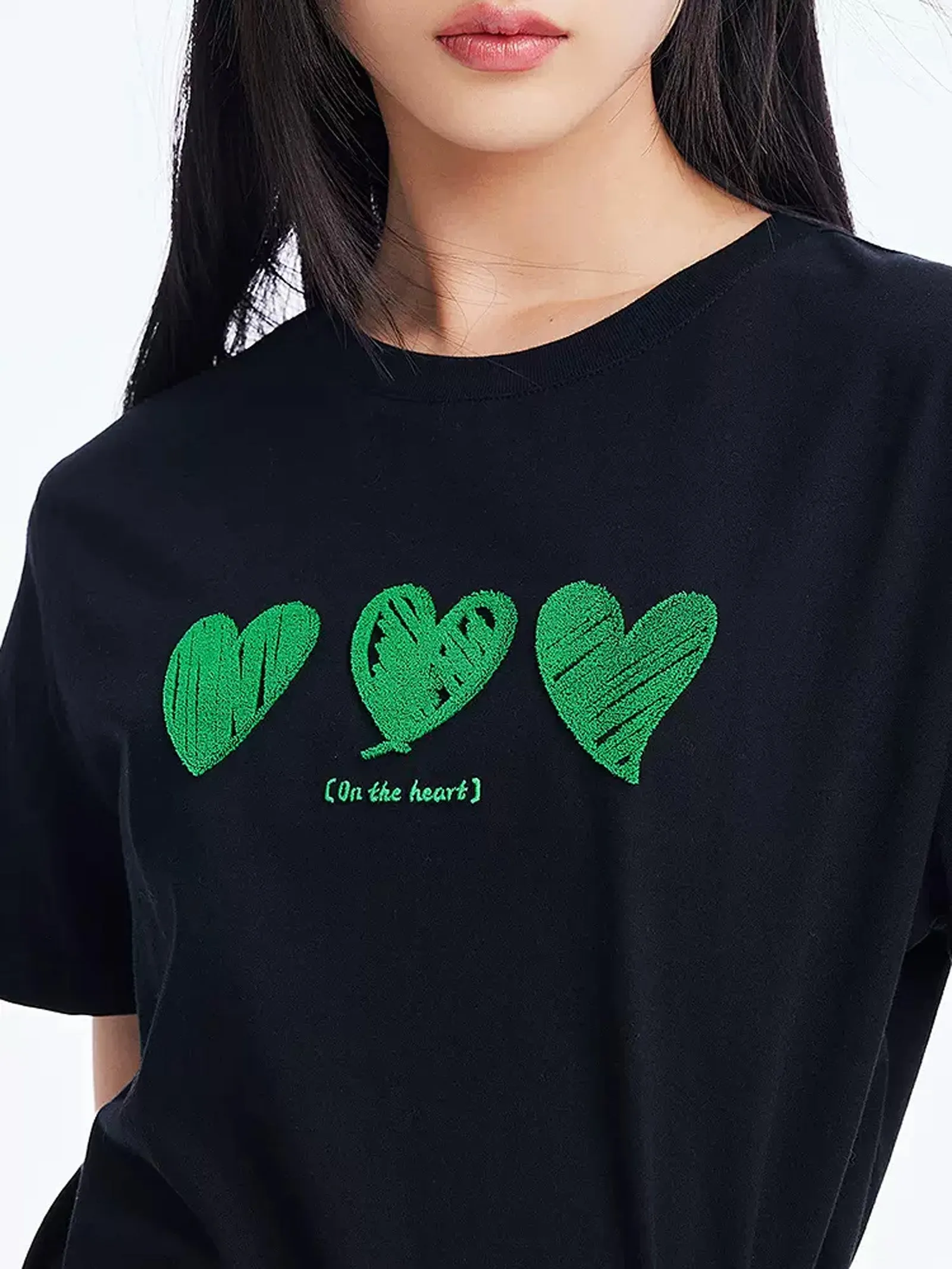 LILY Playful Heart Cotton T-Shirt