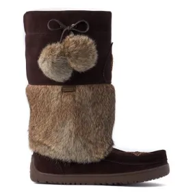 Manitobah Mukluks Snowy Owl Vibram Waterproof Mukluks- Dark Brown