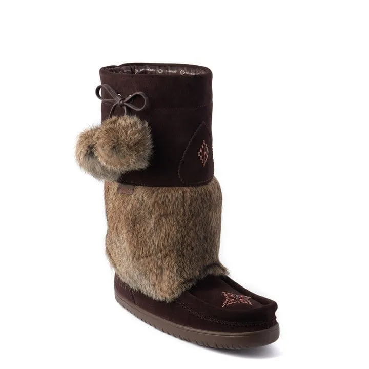 Manitobah Mukluks Snowy Owl Vibram Waterproof Mukluks- Dark Brown