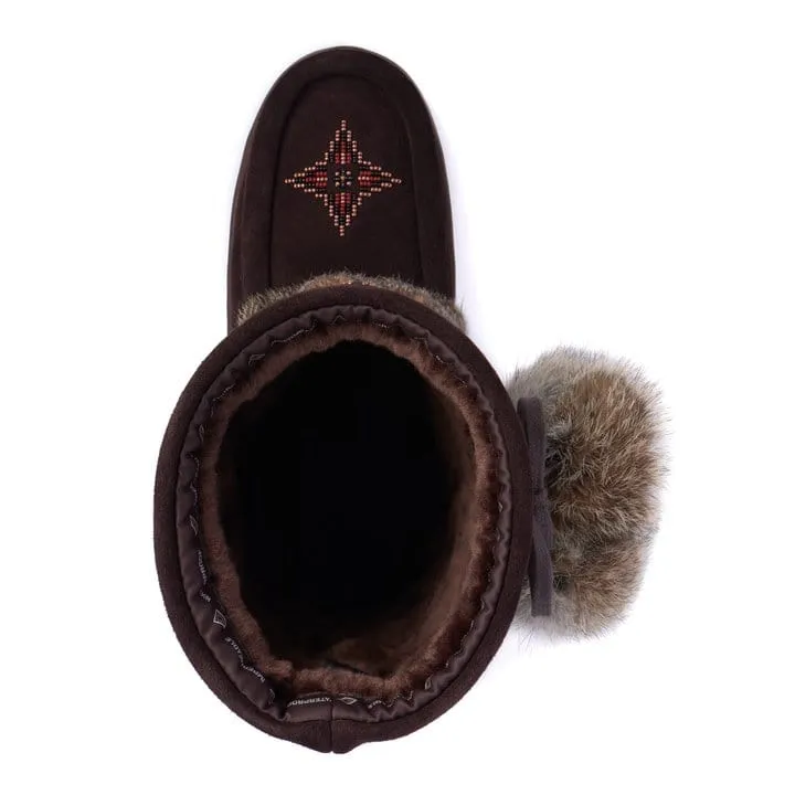 Manitobah Mukluks Snowy Owl Vibram Waterproof Mukluks- Dark Brown