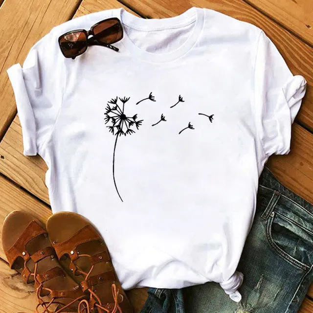 Maycaur Red Heart Butterfly Print Women Tshirt Fashion Casual O Neck Female T Shirt 90s Lady Yong Girl New Valentine's Day Gifts