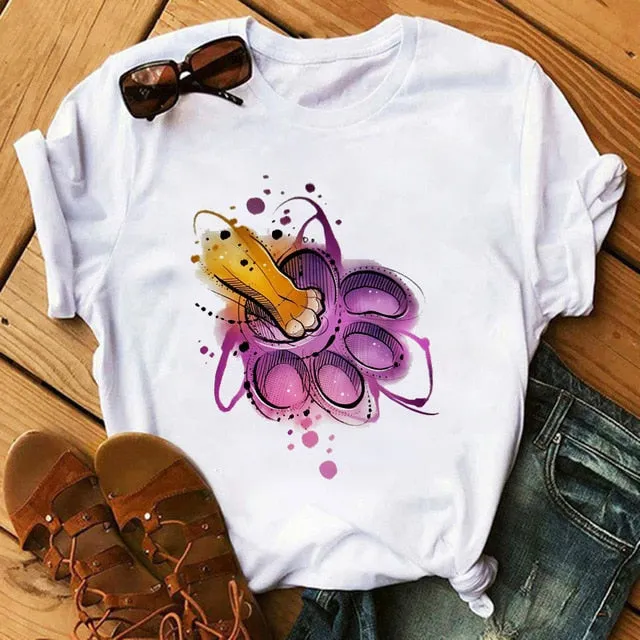 Maycaur T-shirt Women 2020 Summer Fashion Cartoon Lion King Pocket Print Tshirts Harajuku Casual Short Sleeve Tshirt Female Tops