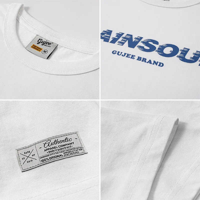 Men T-shirt Summer Cotton Short Sleeve Men's Loose Versatile Half Sleeve T-shirt