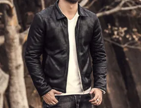 Men's Autumn/Winter Warm Faux Leather Jacket