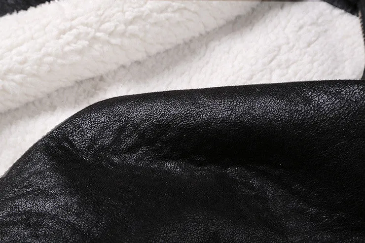 Men's Autumn/Winter Warm Faux Leather Jacket