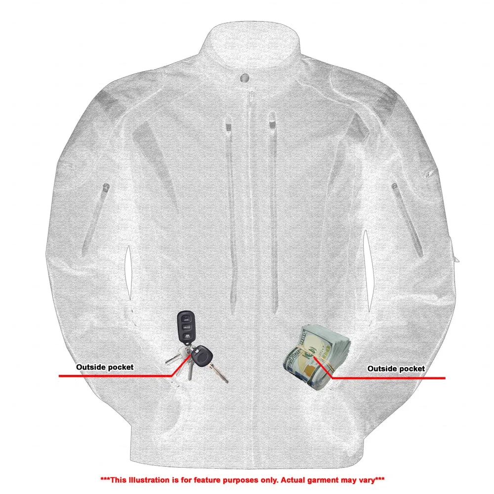 Men's Blast Black Micro Mesh Motorcycle Jacket – Ventilated