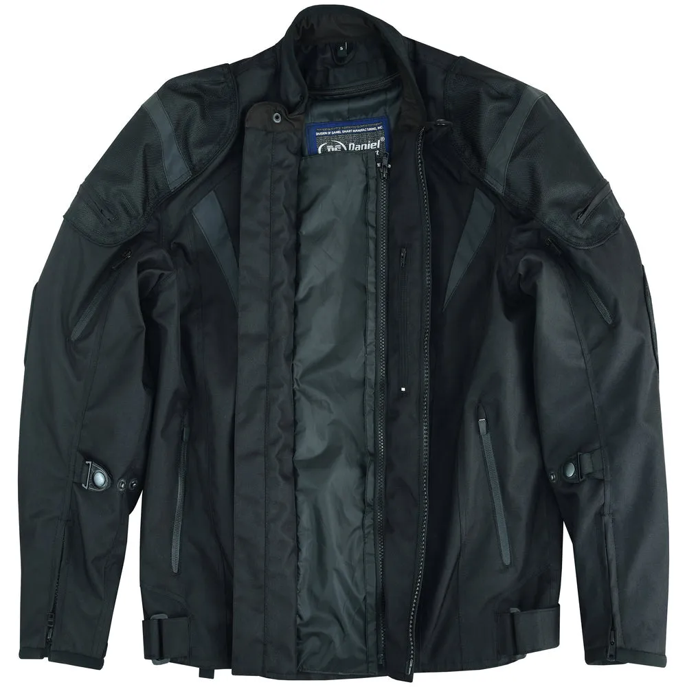 Men's Blast Black Micro Mesh Motorcycle Jacket – Ventilated