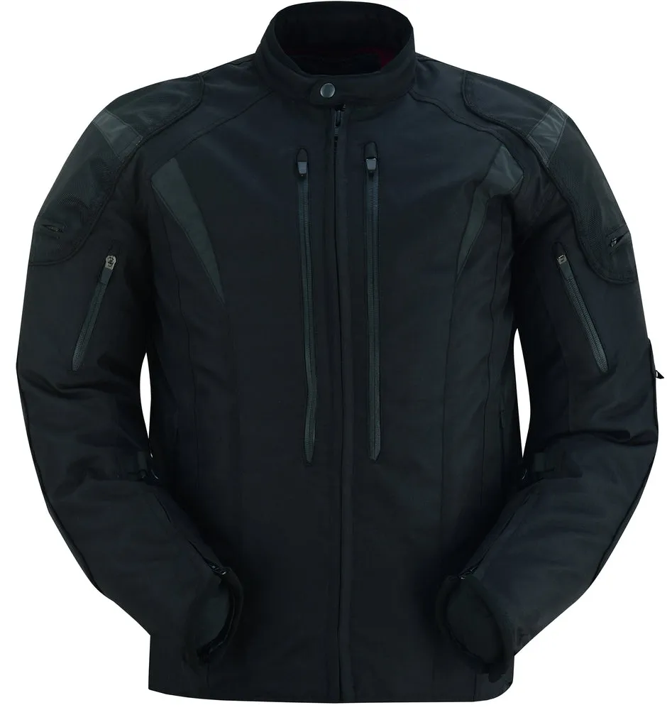 Men's Blast Black Micro Mesh Motorcycle Jacket – Ventilated