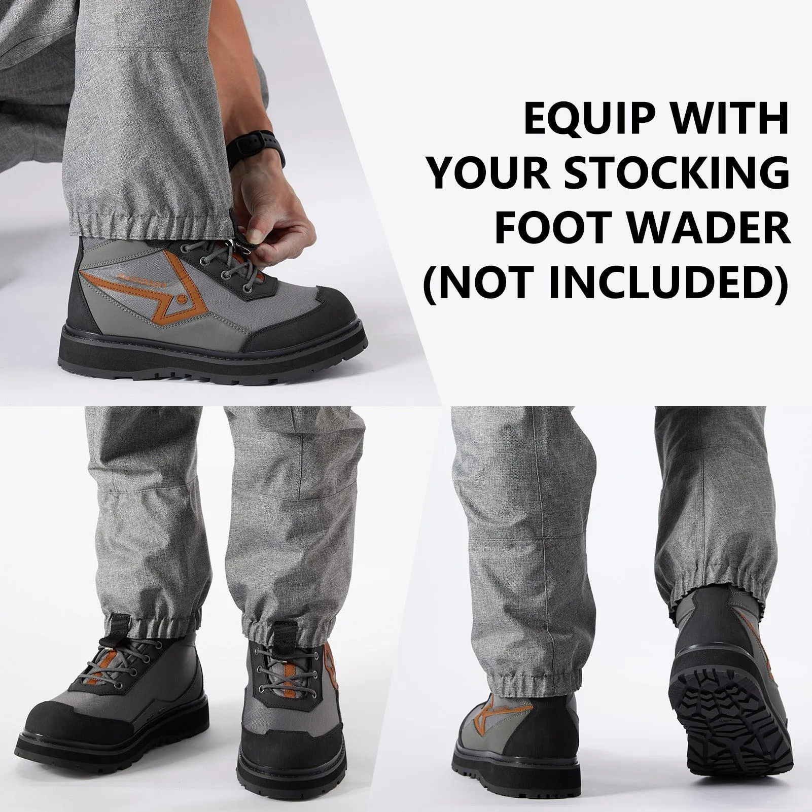 Men’s Flex Wading Boots with Rubber Sole