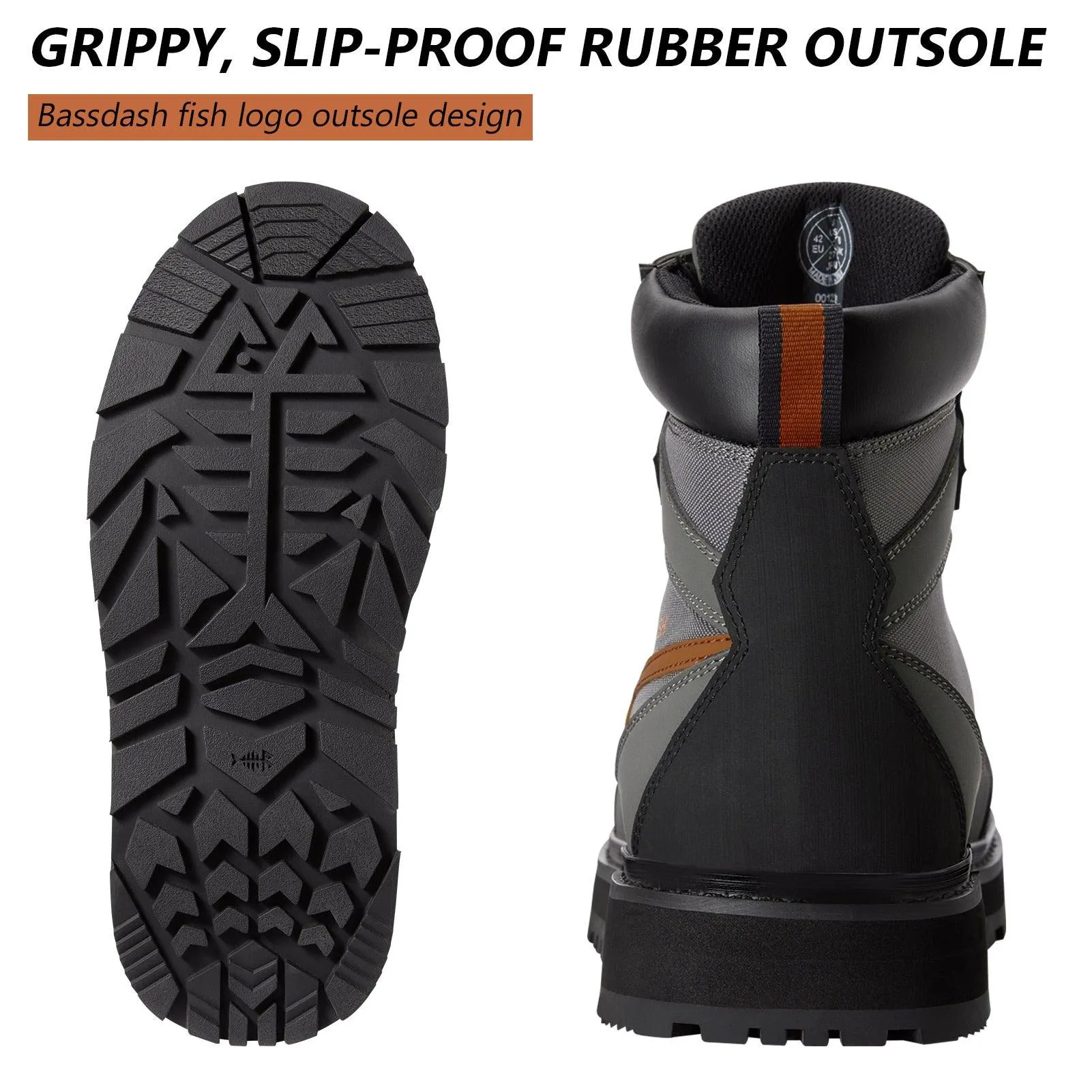Men’s Flex Wading Boots with Rubber Sole