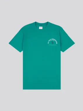 Mens Front Back Print Graphic T-Shirt in Alexandrite