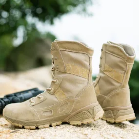 Men's high cut tactical boots Lightweight combat boots Outdoors hiking desert boots