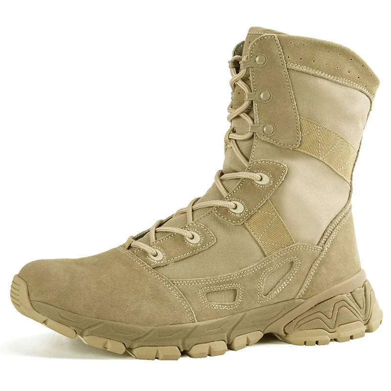 Men's high cut tactical boots Lightweight combat boots Outdoors hiking desert boots
