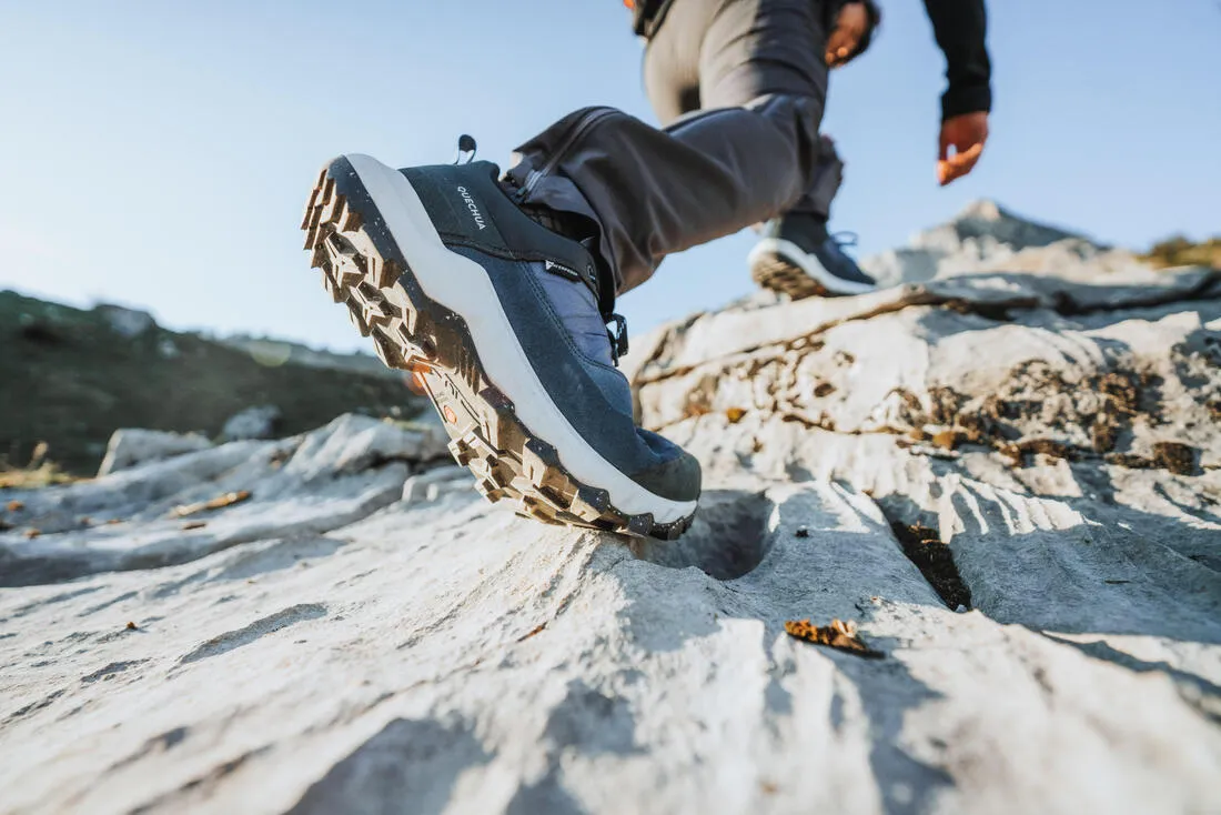 Men's Hiking Shoes Low Waterproof - MH500 Blue