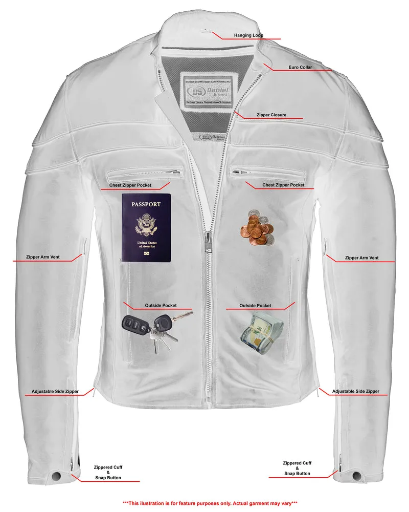 Men’s Tall Sporty Scooter Jacket – Naked Cowhide