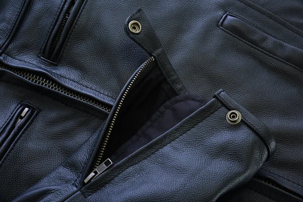 Men’s Tall Sporty Scooter Jacket – Naked Cowhide