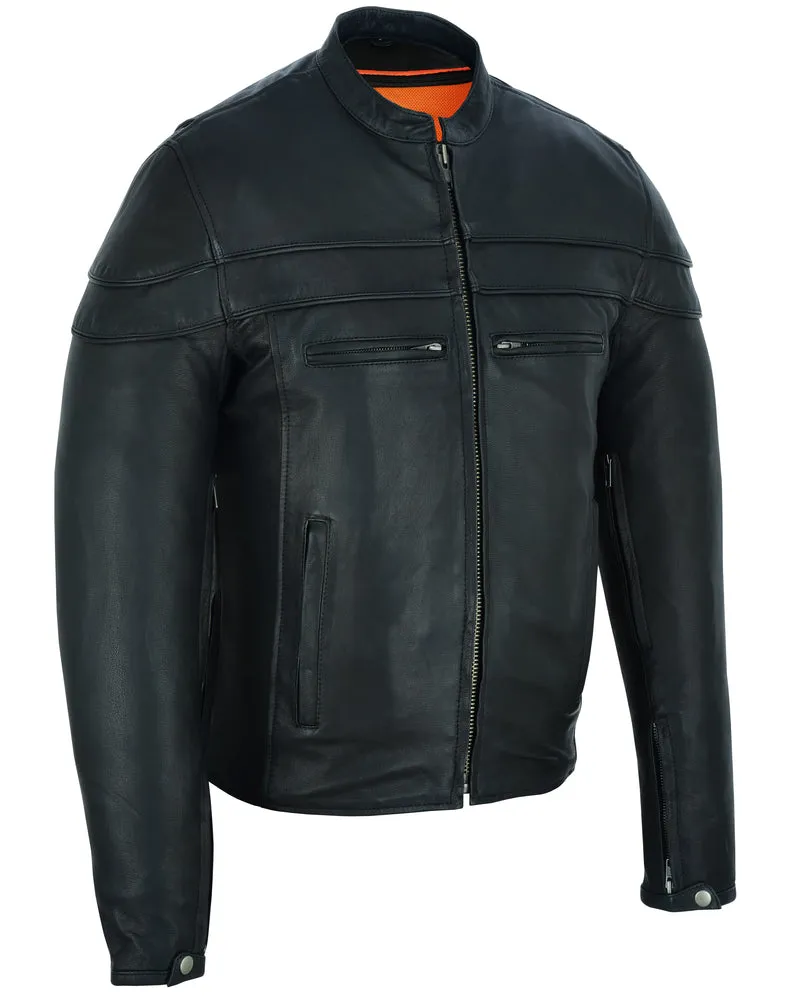 Men’s Tall Sporty Scooter Jacket – Naked Cowhide