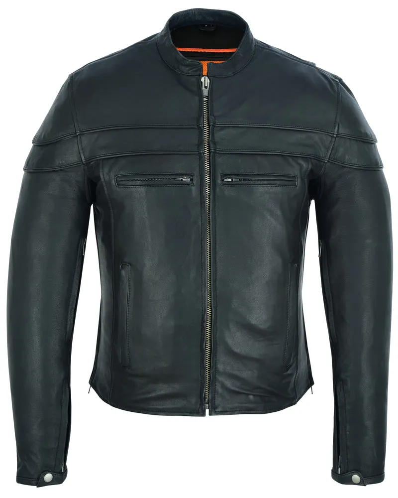 Men’s Tall Sporty Scooter Jacket – Naked Cowhide