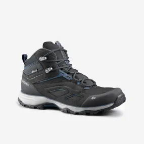 Men’s Waterproof Mid-Height Hiking Boots MH100 - Black