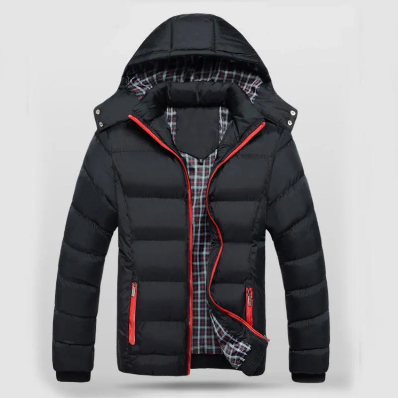 Men's Winter Casual Warm Hooded Jacket