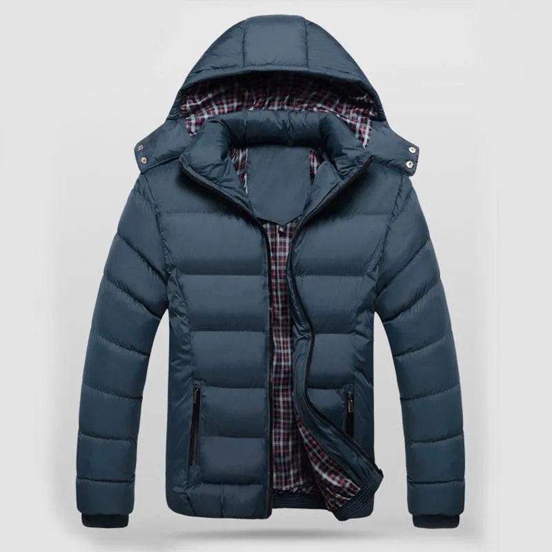 Men's Winter Casual Warm Hooded Jacket