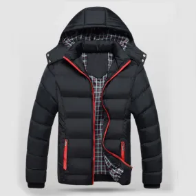Men's Winter Casual Warm Hooded Jacket