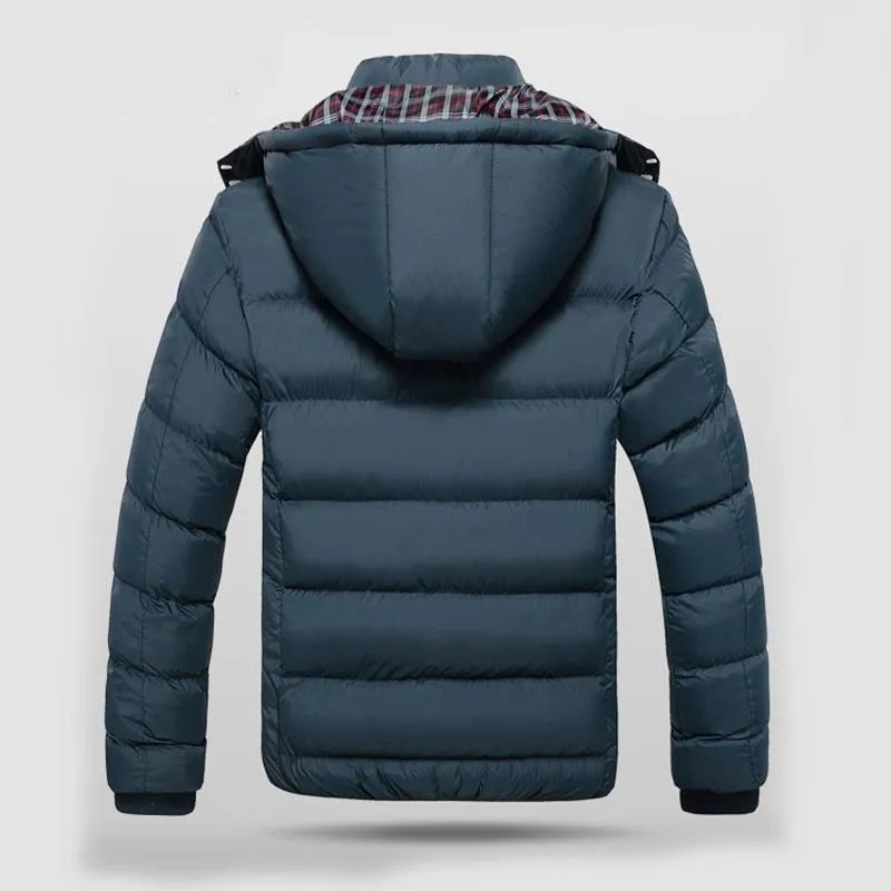 Men's Winter Casual Warm Hooded Jacket