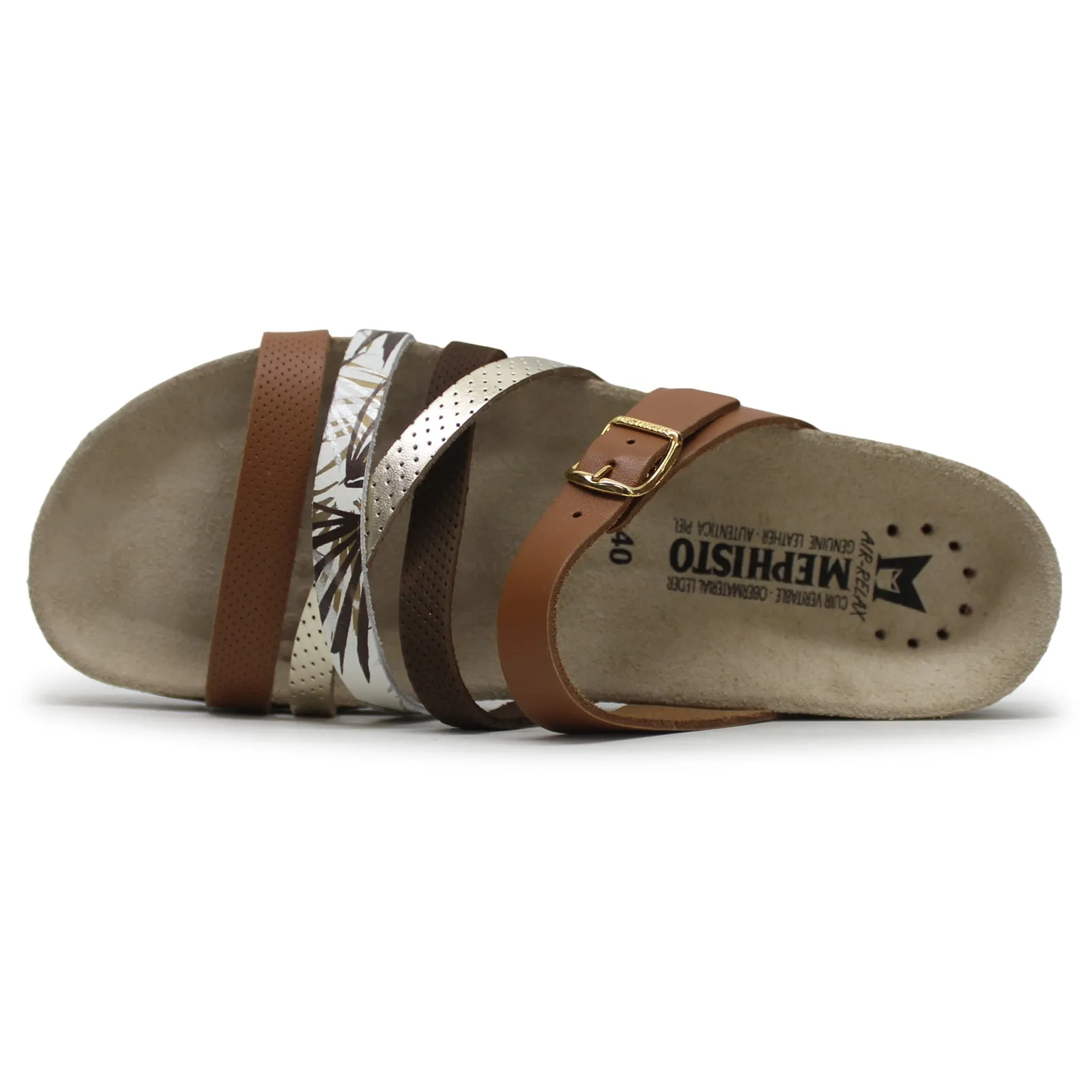 Mephisto Huleda Nubuck Leather Women's Slide Sandals