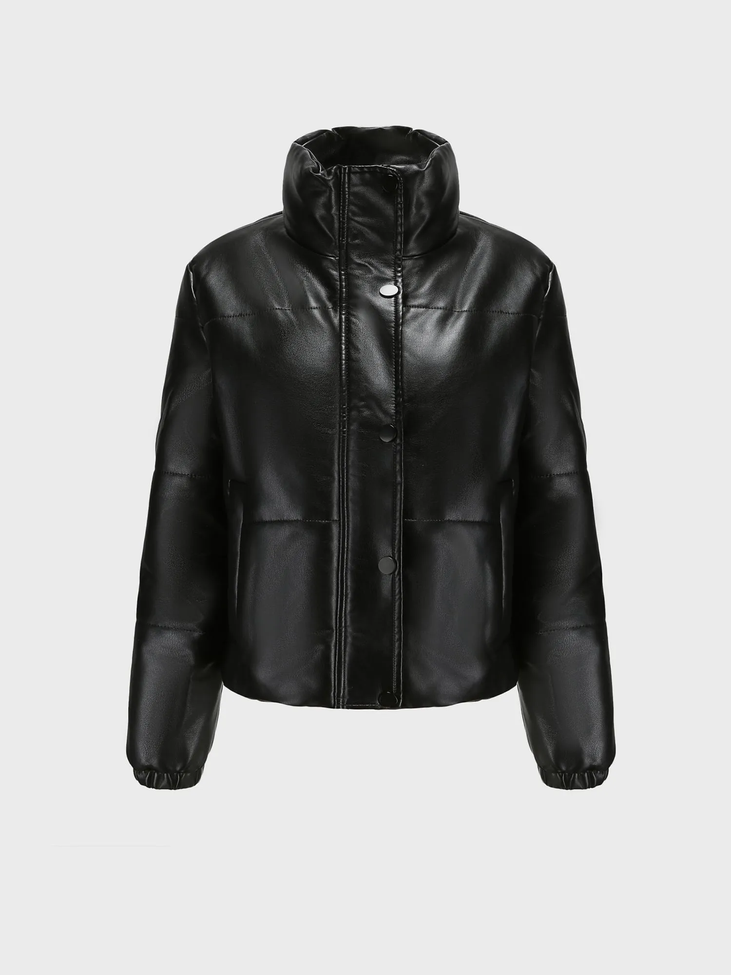 Midsize Warm Thickened Short Leather Jacket