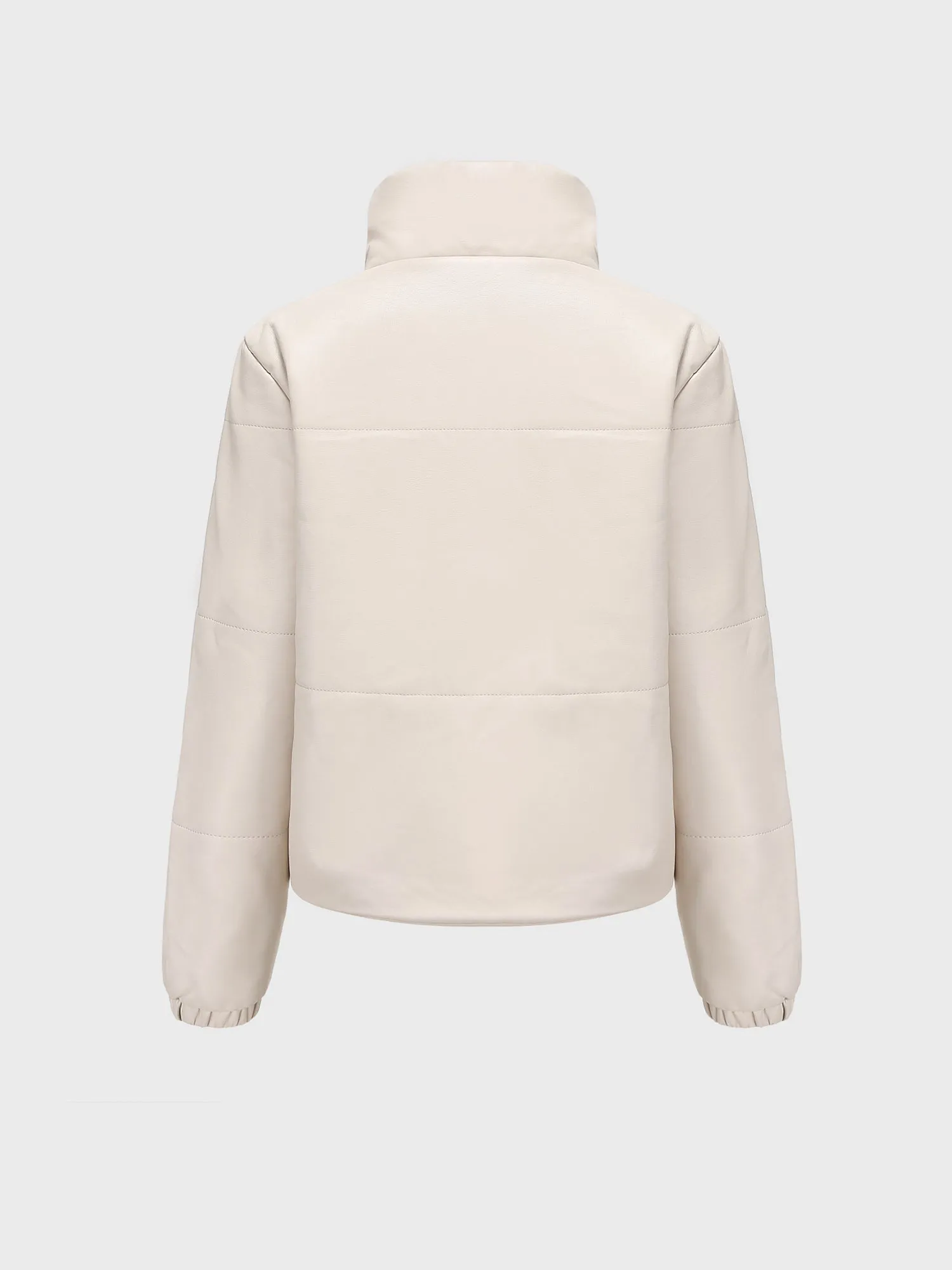 Midsize Warm Thickened Short Leather Jacket