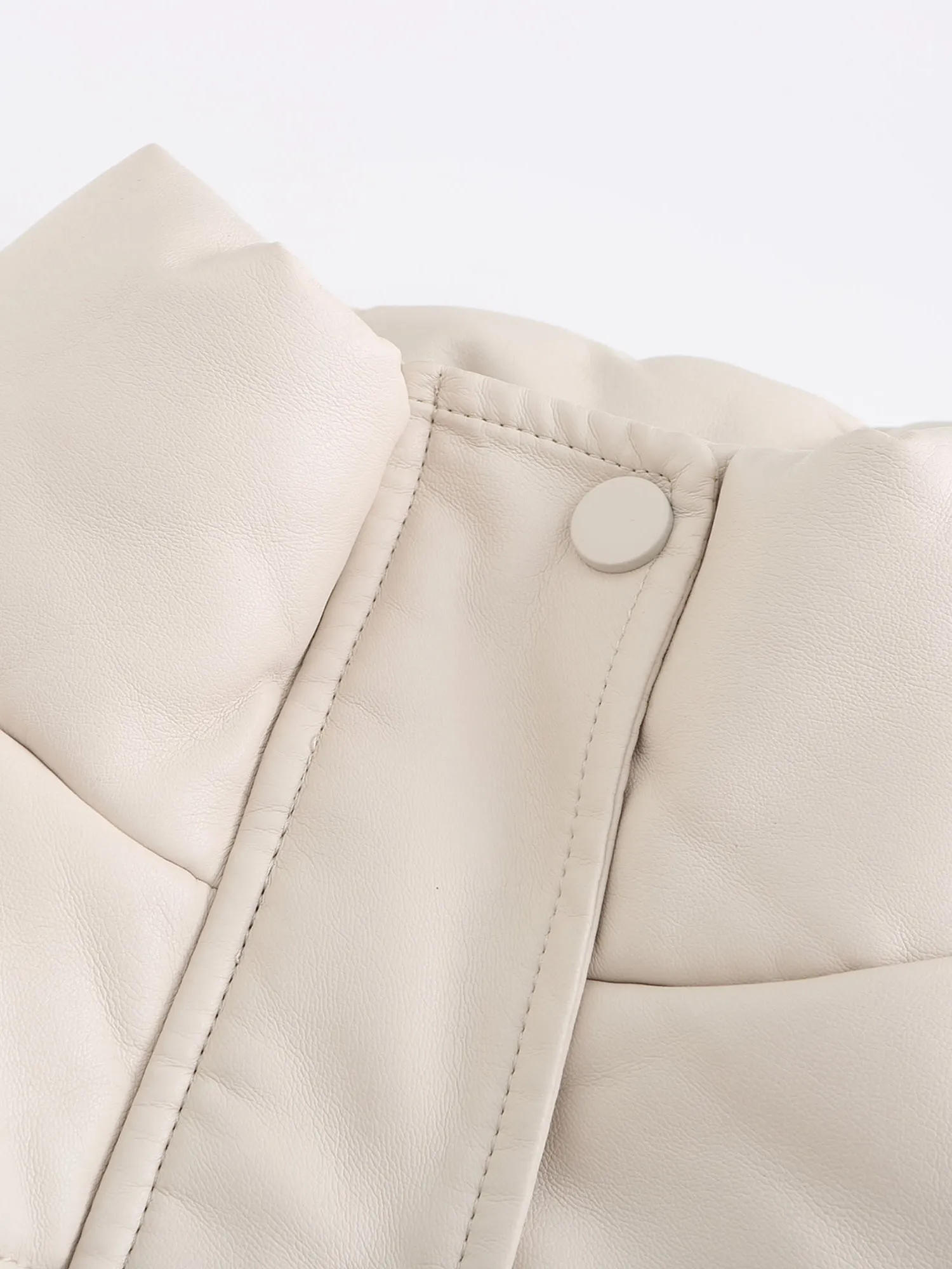 Midsize Warm Thickened Short Leather Jacket