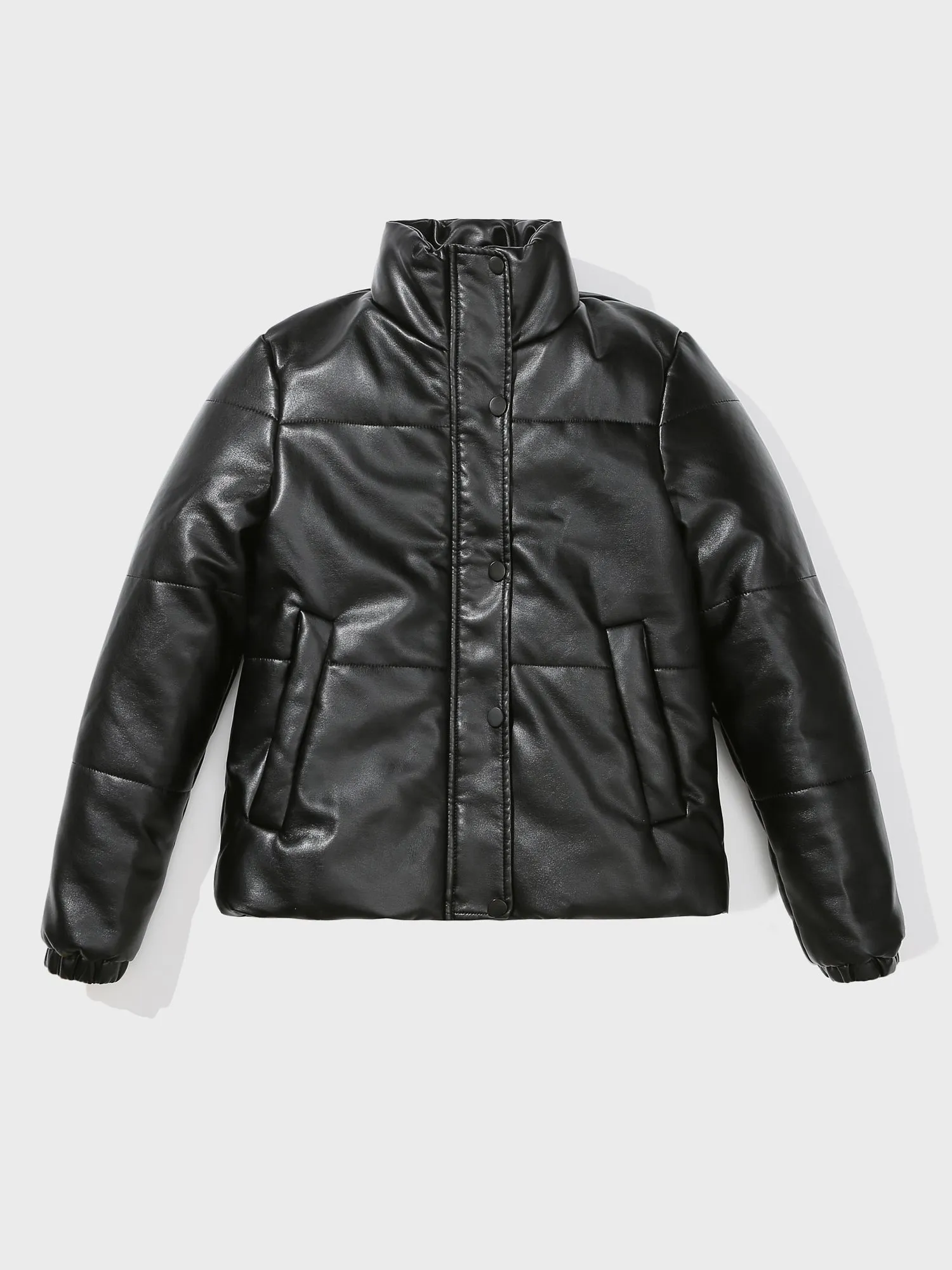 Midsize Warm Thickened Short Leather Jacket