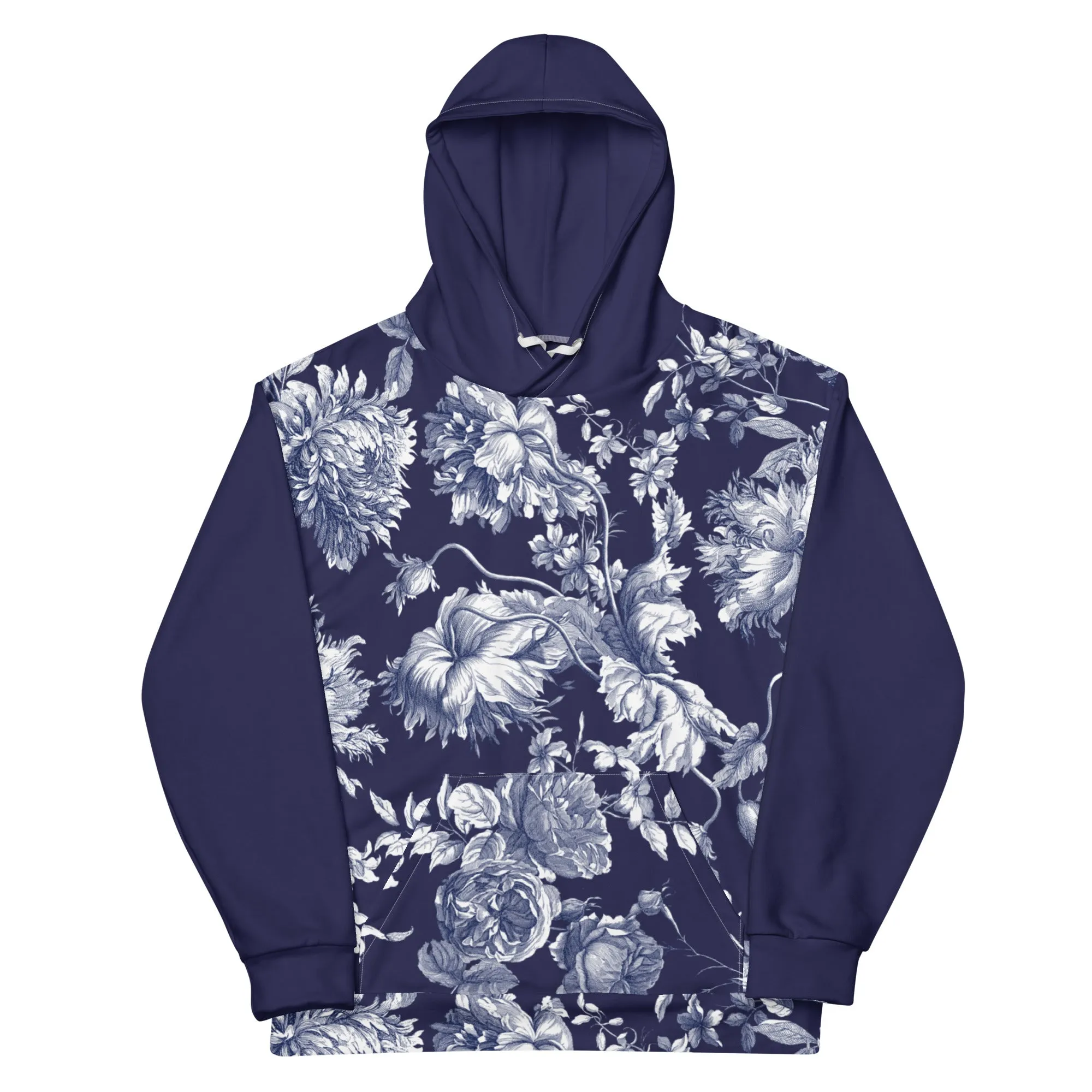 Navy Toile Hoodie
