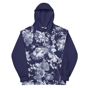 Navy Toile Hoodie